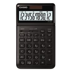 Casio JW200SCBK Desktop 12 Digit Calculator Stylish Black | Warehouse